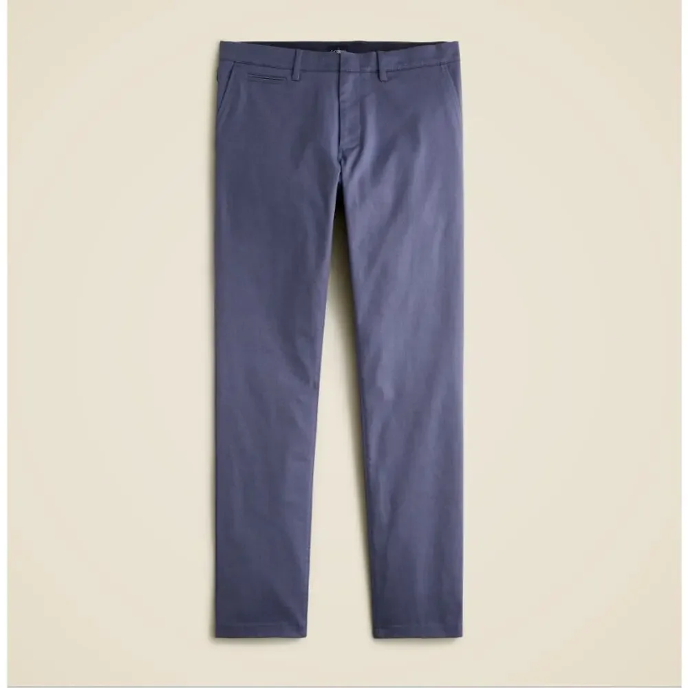 J.Crew 484 Slim-Fit Tech Pants Mens Sz 30 x 30 Blue Mid Rise Flat Front Stretch